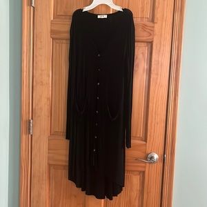 Black long cardigan